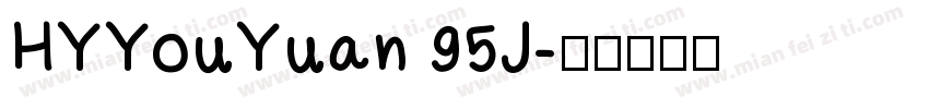 HYYouYuan 95J字体转换